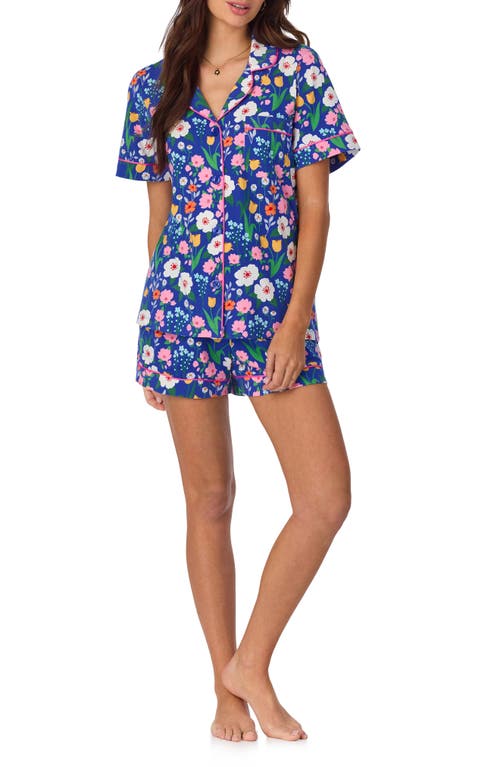Bedhead Pajamas Print Stretch Organic Cotton Jersey Short Pajamas In Flower Market