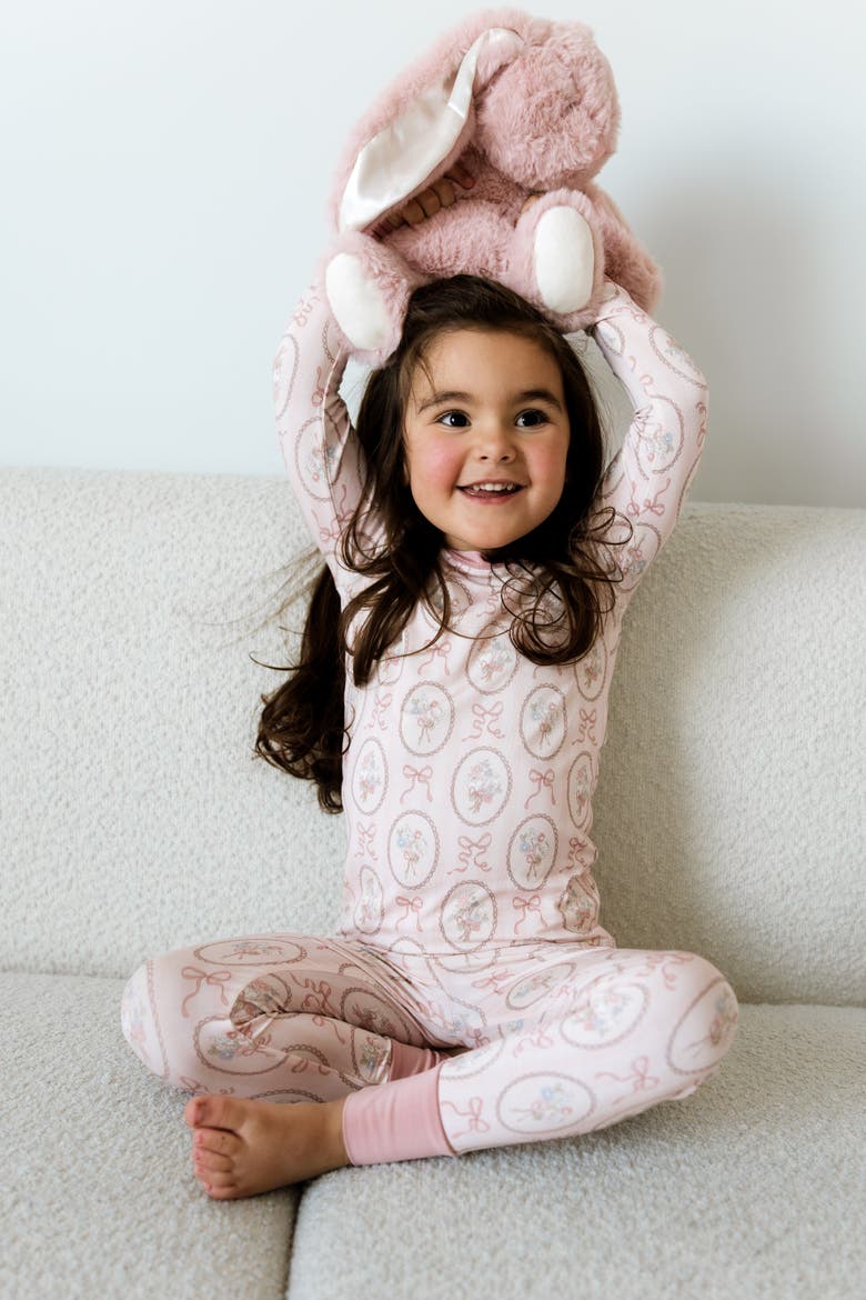 Blaire Two Piece Sleepwear Set, Alternate, color, Light Pink
