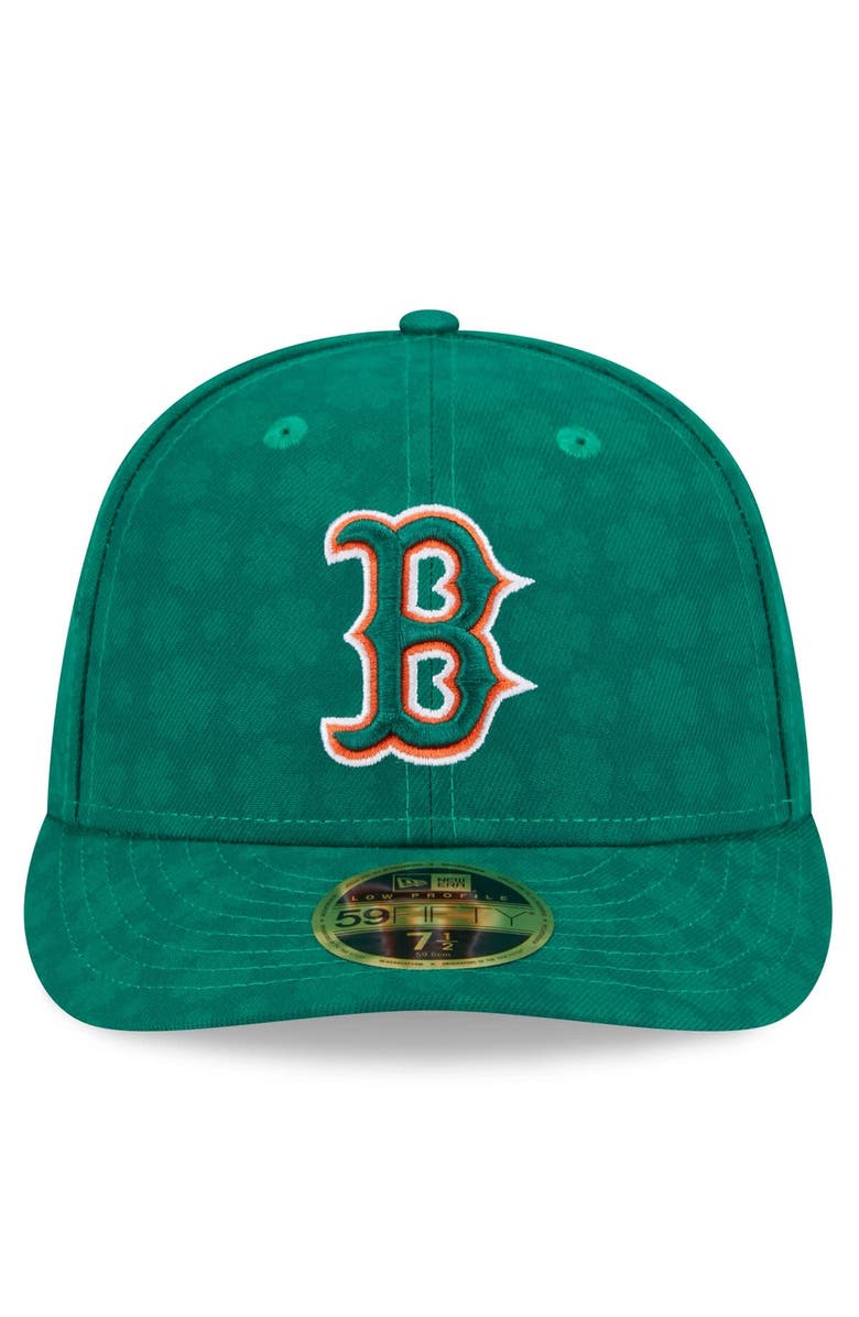 New Era Men's New Era Kelly Green Boston Red Sox St. Patrick's Day Low Profile 59FIFTY Fitted Hat, Alternate, color, 
