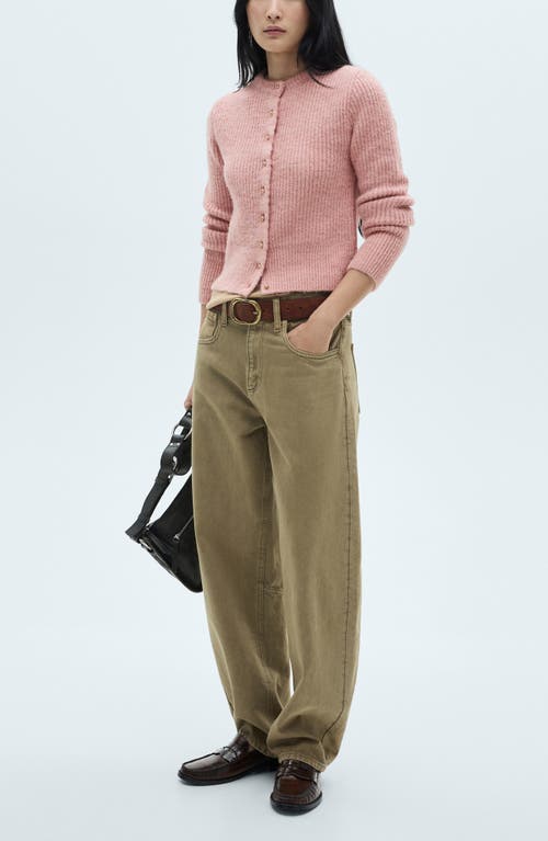 Mango Damita Cardigan In Pale Pink