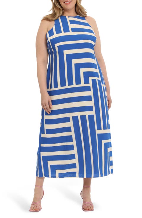 Print Maxi Dress (Plus)