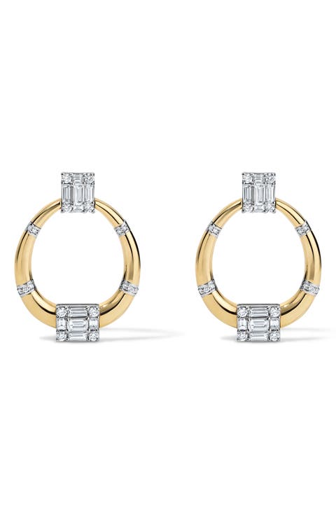 Clarity Knocker Diamond Earrings