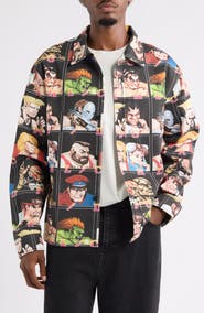 CRIMINAL DAMAGE x Street Fighter II Arcade Cotton Button-Up Shirt