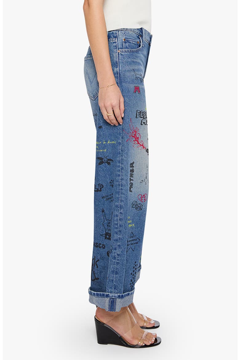 The Smoothie Flood Cuff High Waist Wide Leg Jeans, Alternate, color, TOOTSIE