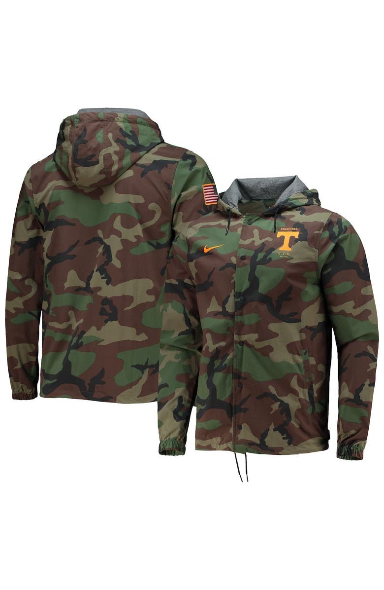 Nike Men's Nike Camo Tennessee Volunteers Full-Snap Hoodie Jacket, Main, color, 