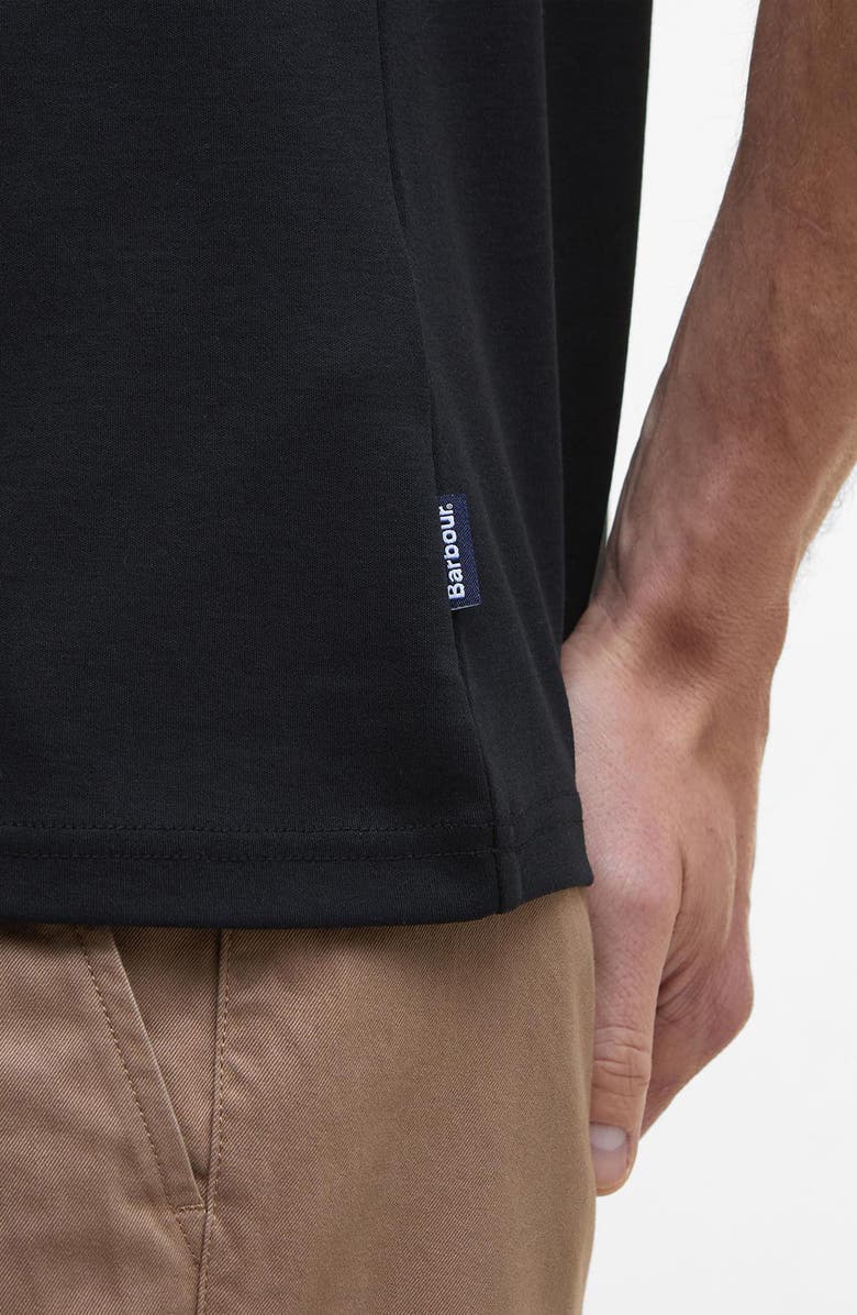 Barbour Corpatch Polo, Alternate, color, Black