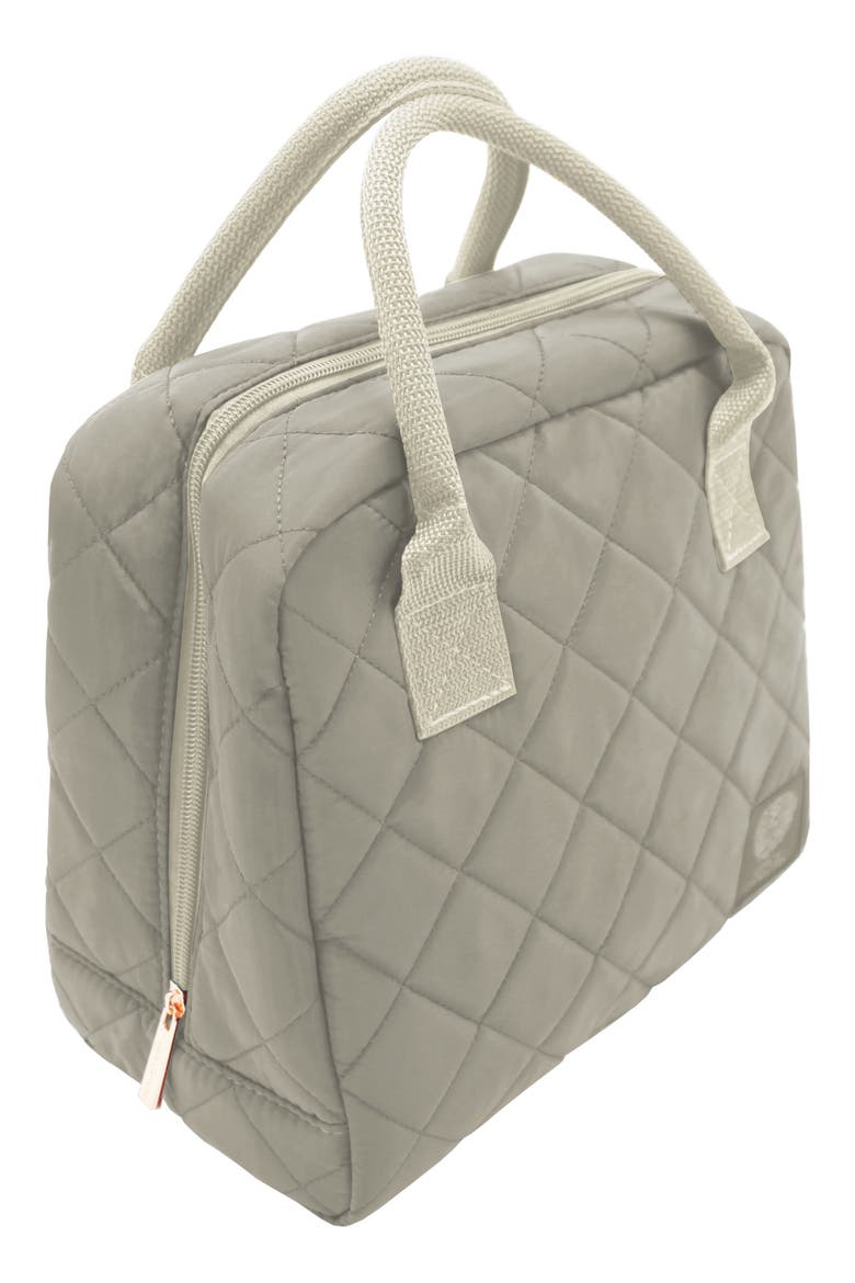 Diamond Quilted Lunch Bag, Alternate, color, SAGE