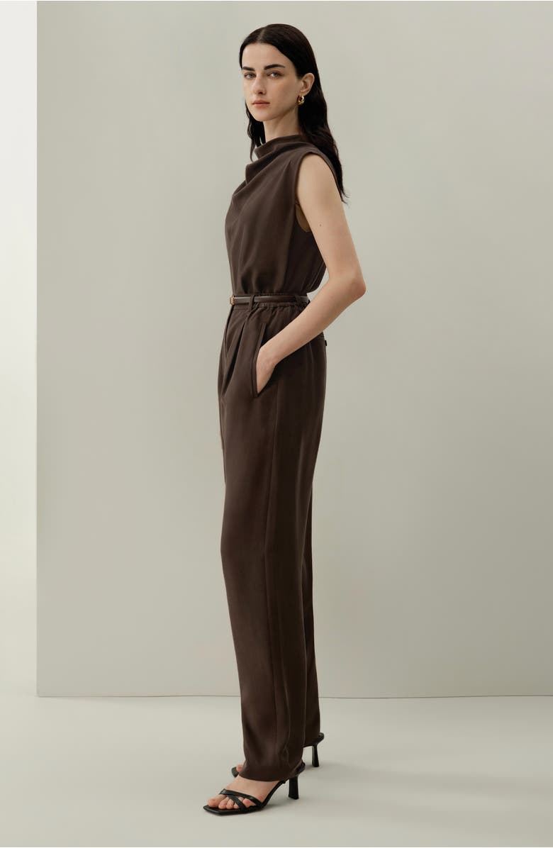 Lilysilk Silk Habotai Sleeveless Top, Alternate, color, Toffee