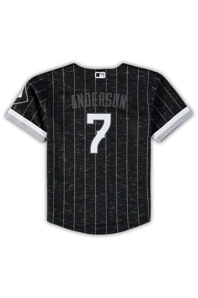 Infant Nike Tim Anderson Black Chicago White Sox City Connect Script Replica Jersey, Alternate, color, Black