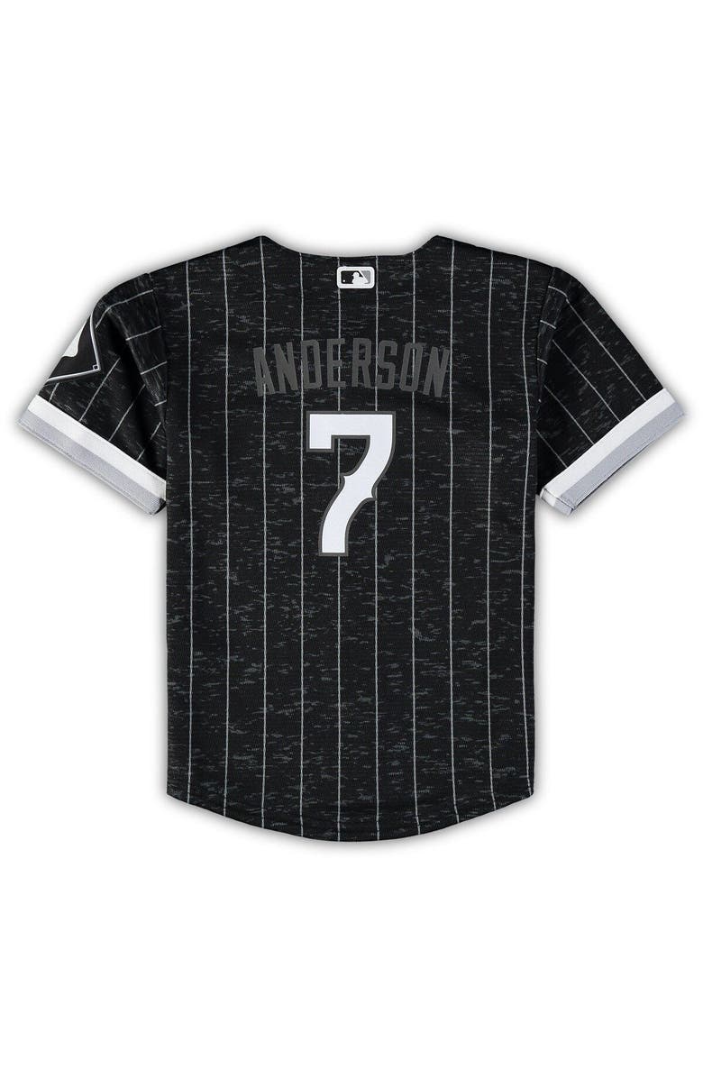 Nike Infant Nike Tim Anderson Black Chicago White Sox City Connect Script Replica Jersey, Alternate, color,
