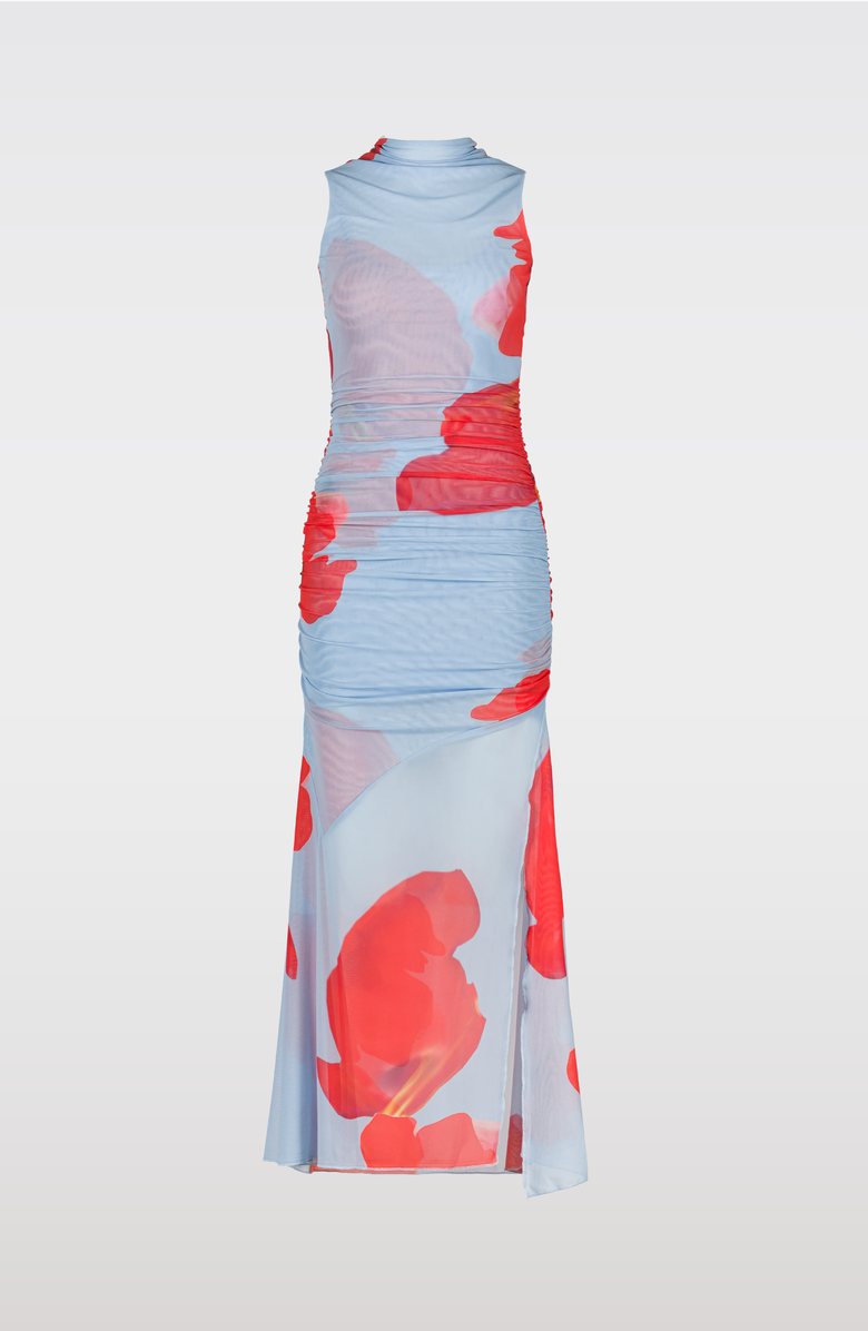 Floral Printed Mesh Dress