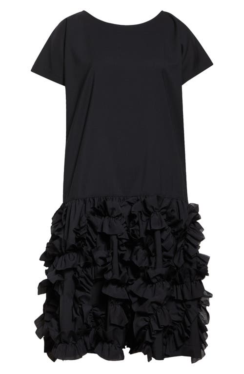 Shop Tao Comme Des Garçons Yarn Dyed Tropical Wool Blend Romper In Black