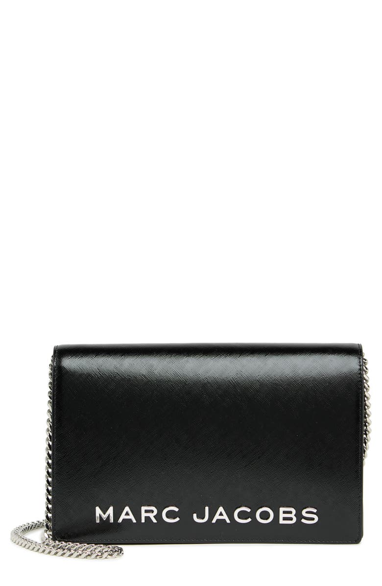 Marc Jacobs Trademarc Party on a Chain Wallet, Main, color, Black