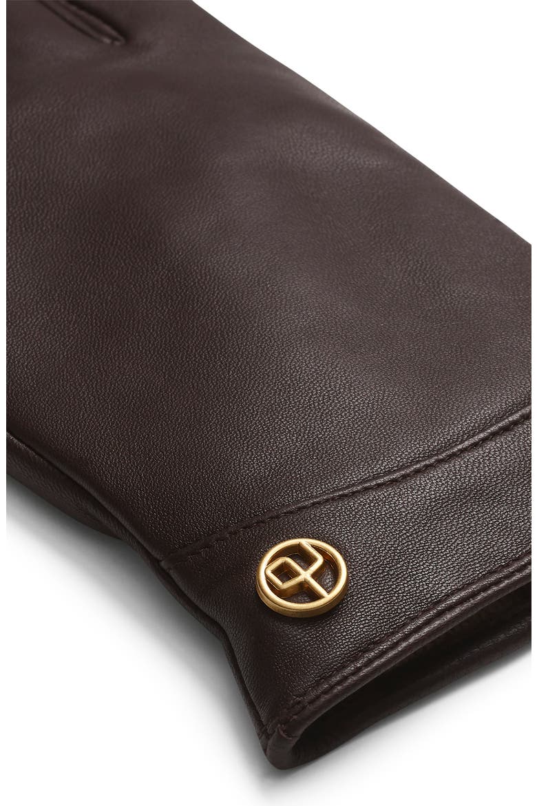 Joni Cashmere Lined Leather Gloves, Alternate, color, DARK ESPRESSO