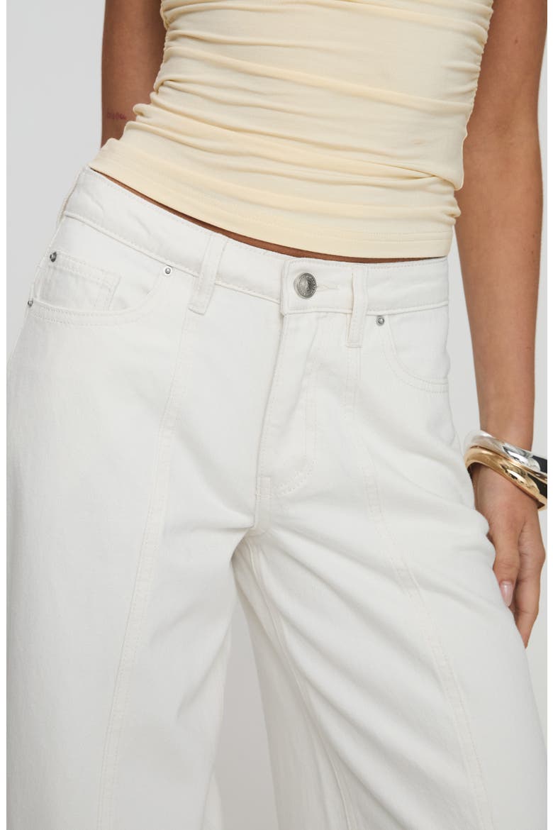 Lando Low Rise Straight Leg Jeans, Alternate, color, WHITE