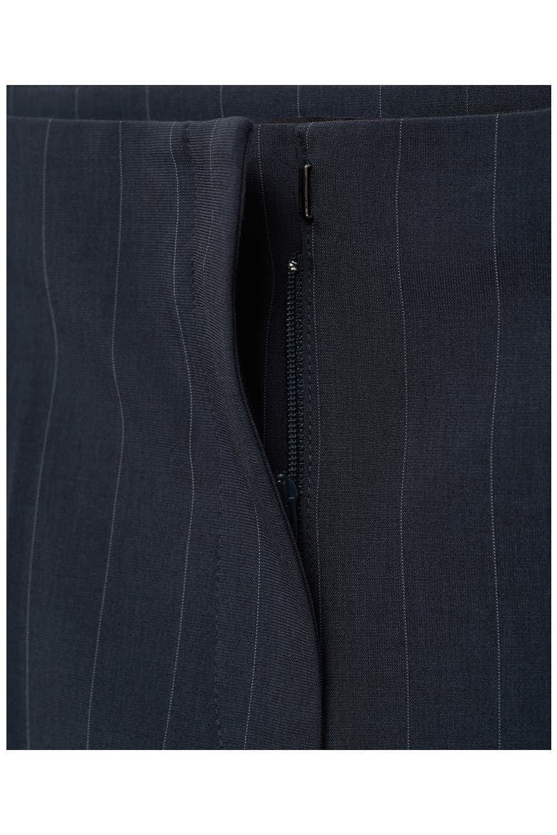 Chalk Stripe Straight Leg Trousers, Alternate, color, DARK NAVY