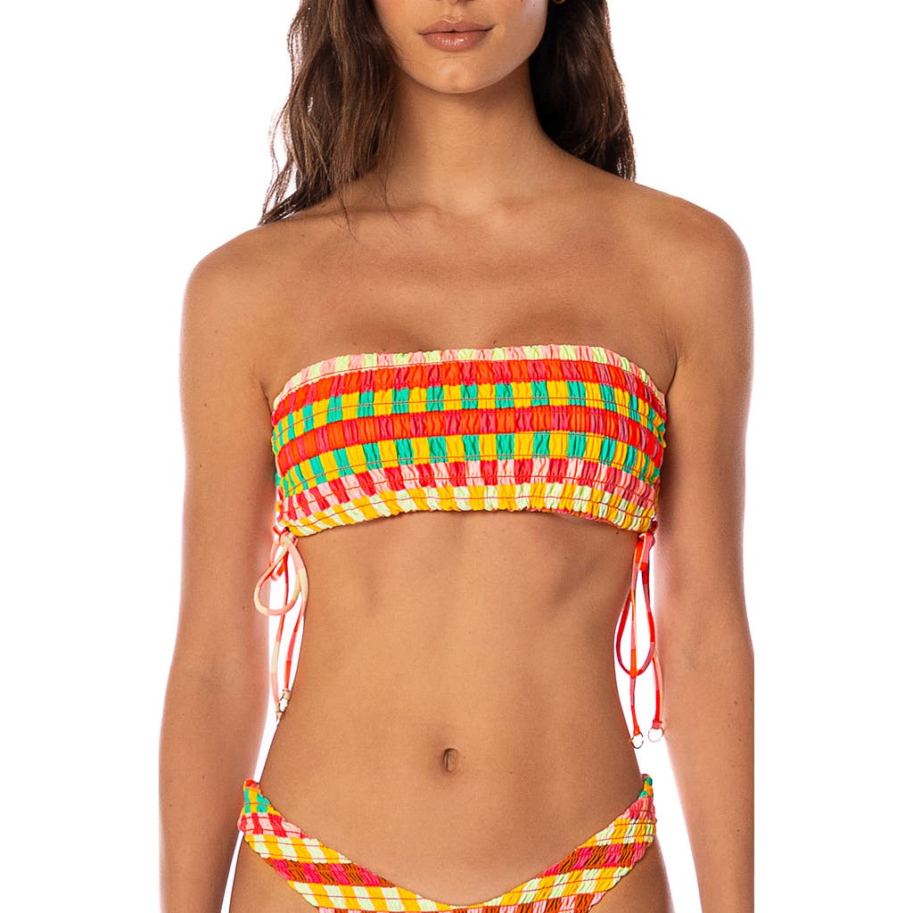 Maaji Golden Gambit Artemisa Reversible Bikini Top In Multi