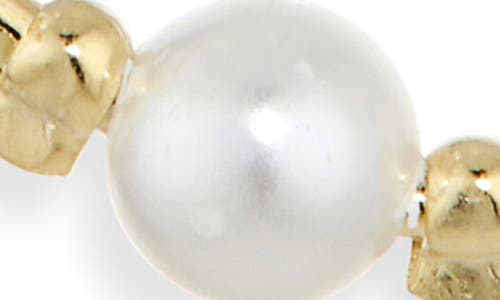 Argento Vivo All Around Faux Pearl Hoop Earrings