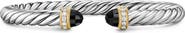 David Yurman Cable Flex Bracelet with Black Onyx & Diamonds