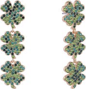 Hallmark Four Leaf Clover Linear Earrings