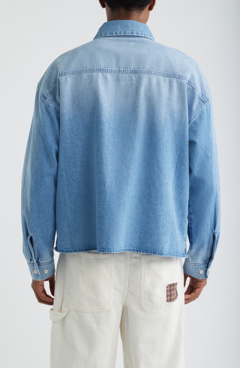 Elwood Denim Button-Down Shirt, Alternate, color, Light Indigo