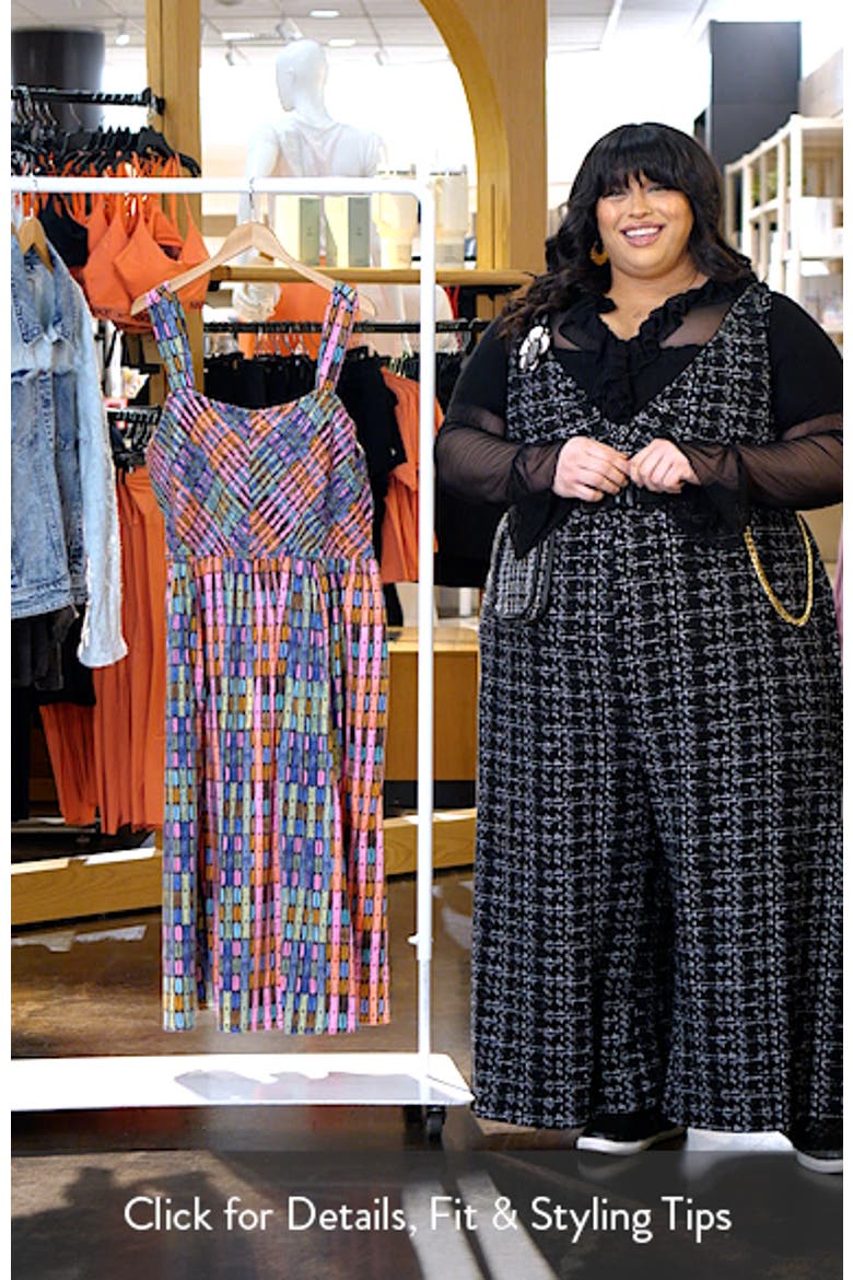 Sarah Rainbow Macaroon Sleeveless Stretch Cotton Maxi Dress video