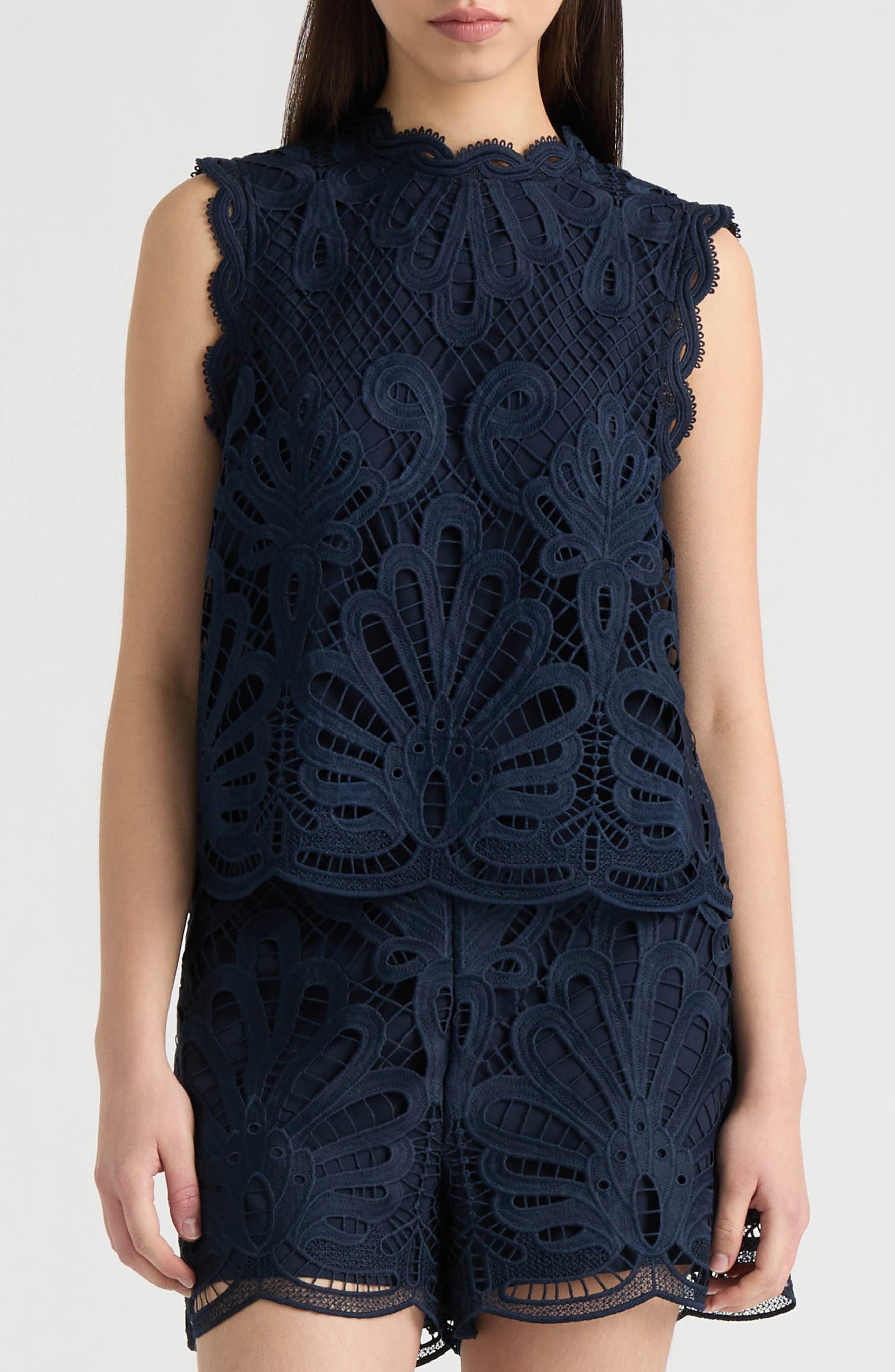 Sleeveless Lace Top - image 3