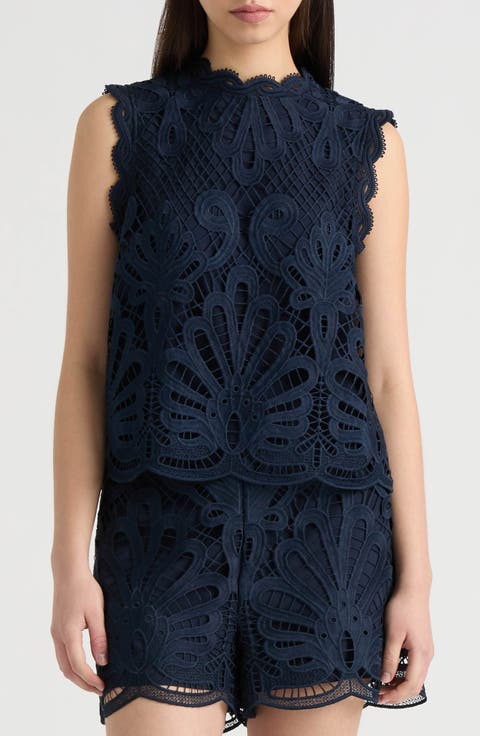 Sleeveless Lace Top