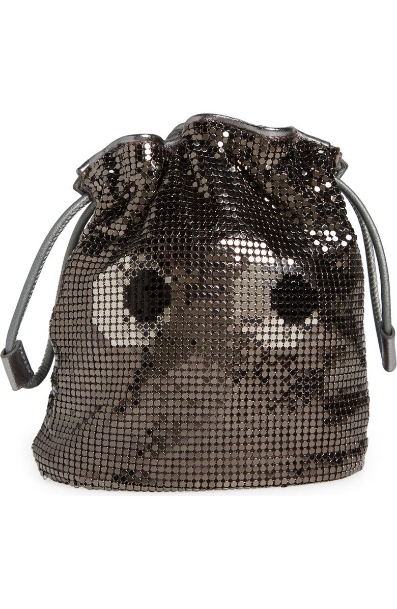 Anya Hindmarch Eyes Metal Mesh Drawstring Pouch, Main, color,