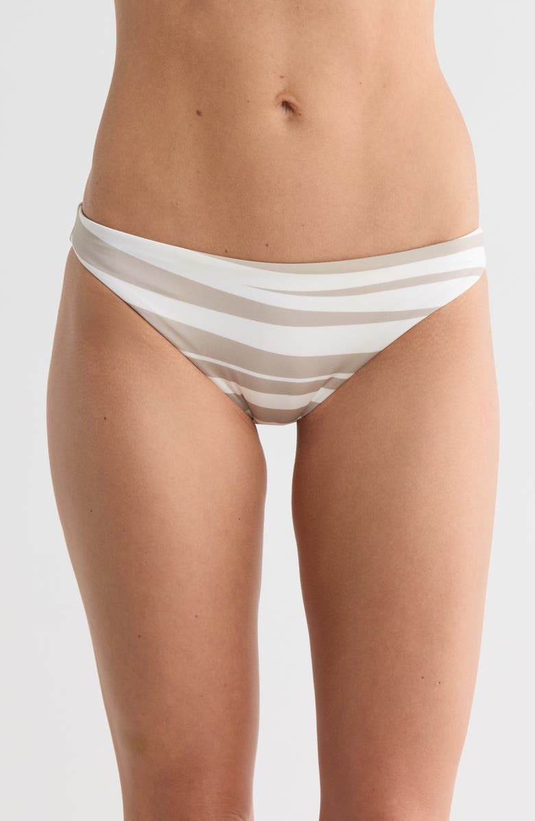 Vitamin A<sup>®</sup> Midori Stripe Bikini Bottoms, Main, color, Beige Multi Stripe