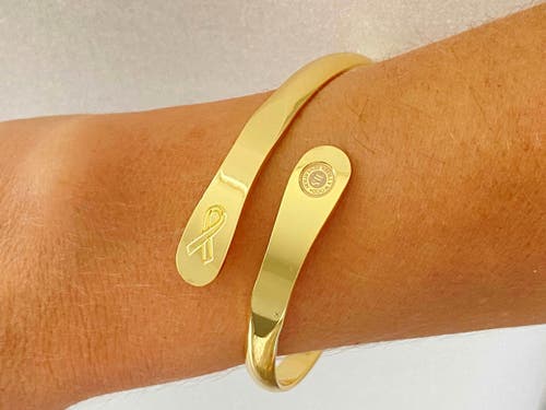 Hollywood Sensation Cancer Awareness Bracelets, Engraved Bracelets When You Choose Hope Anything Is In Gold