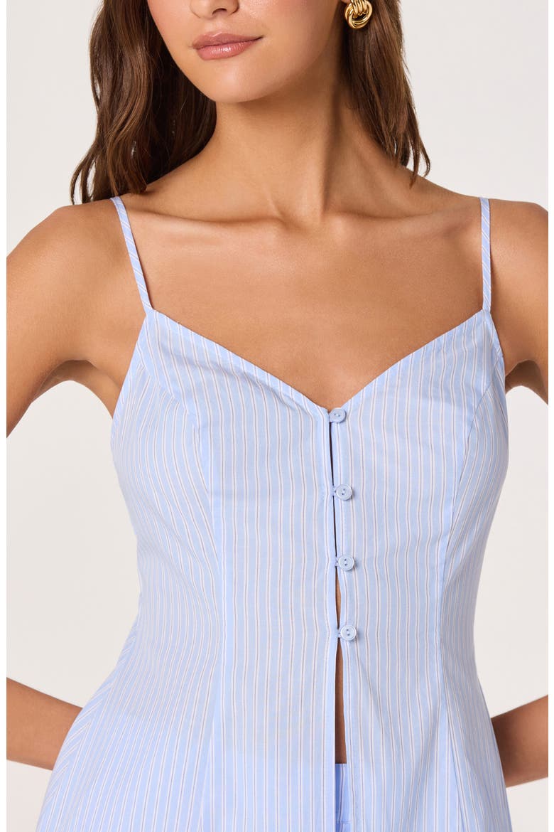 Rena Longline Sleeveless Tunic, Alternate, color, BLUE PINSTRIPE