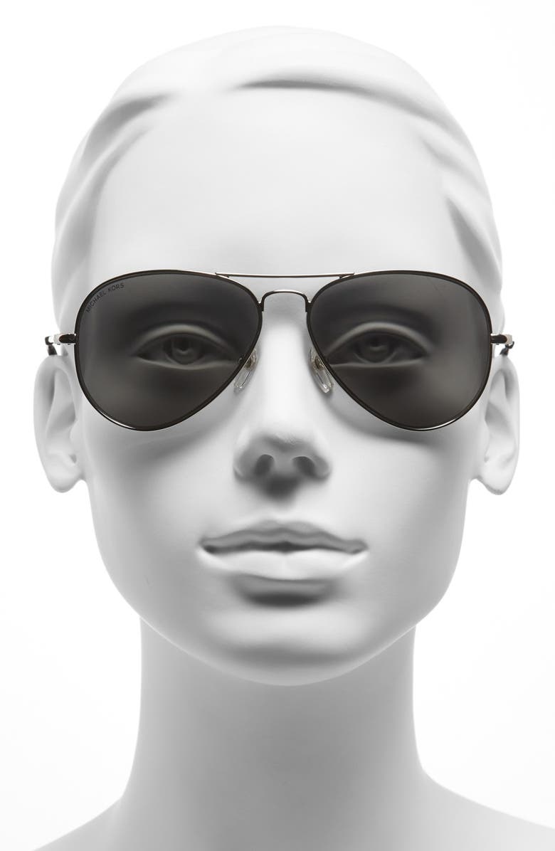 MICHAEL Michael Kors 'Dylan' 58mm Aviator Sunglasses, Alternate, color,