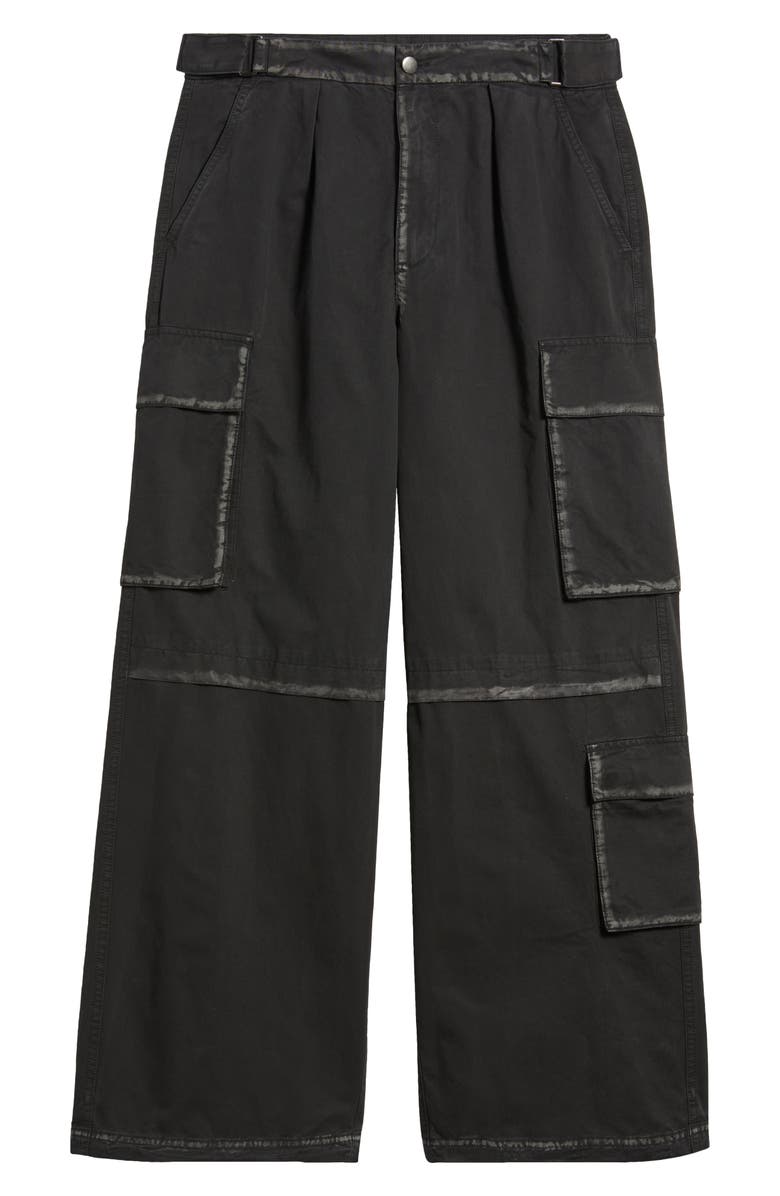 BOILER ROOM Worn Seam Cargo Pants, Alternate, color, Worn Black