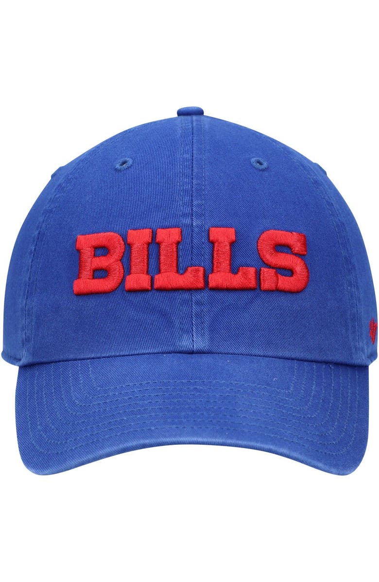 '47 Men's '47 Royal Buffalo Bills Clean Up Script Adjustable Hat, Alternate, color, Royal