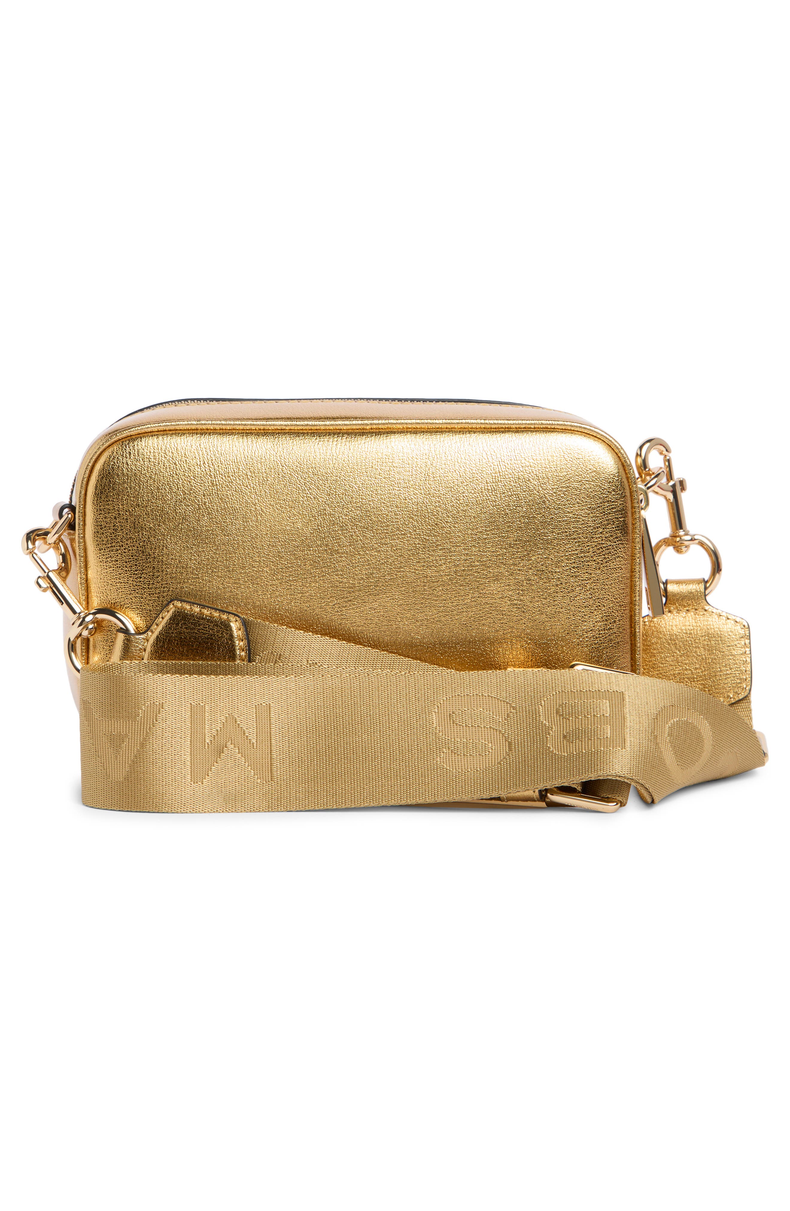 Marc Jacobs Metallic Flash Camera Bag, Alternate, color, Gold