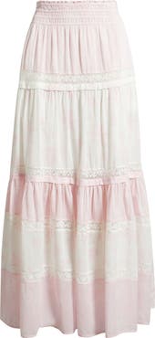 LoveShackFancy Phia Tiered Skirt