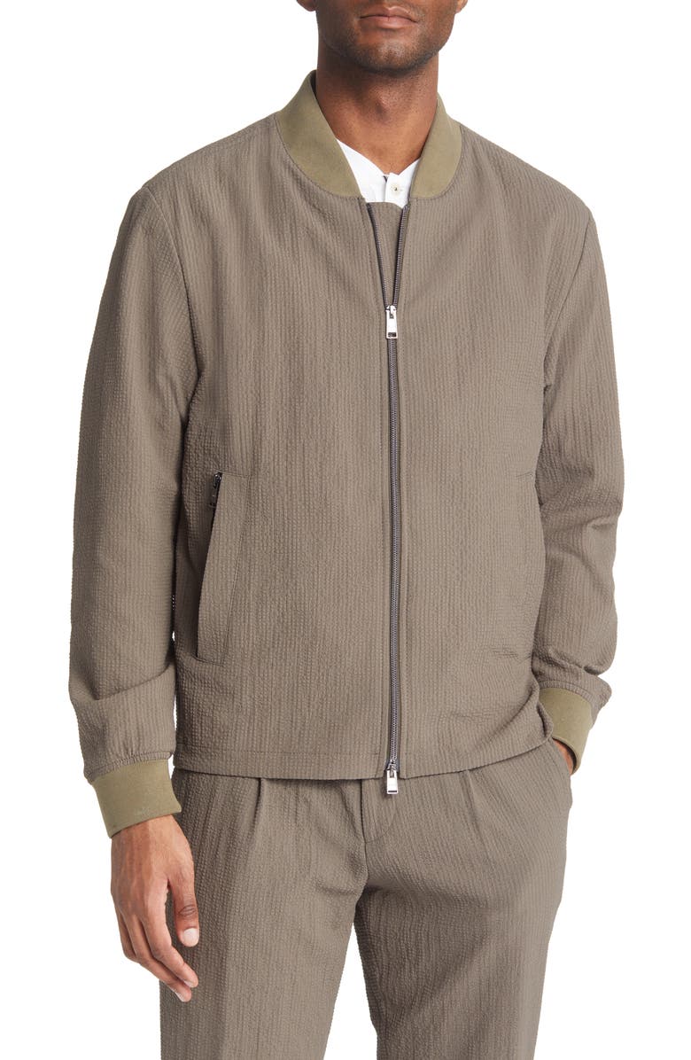 BOSS Hanry Bomber Jacket, Alternate, color, 