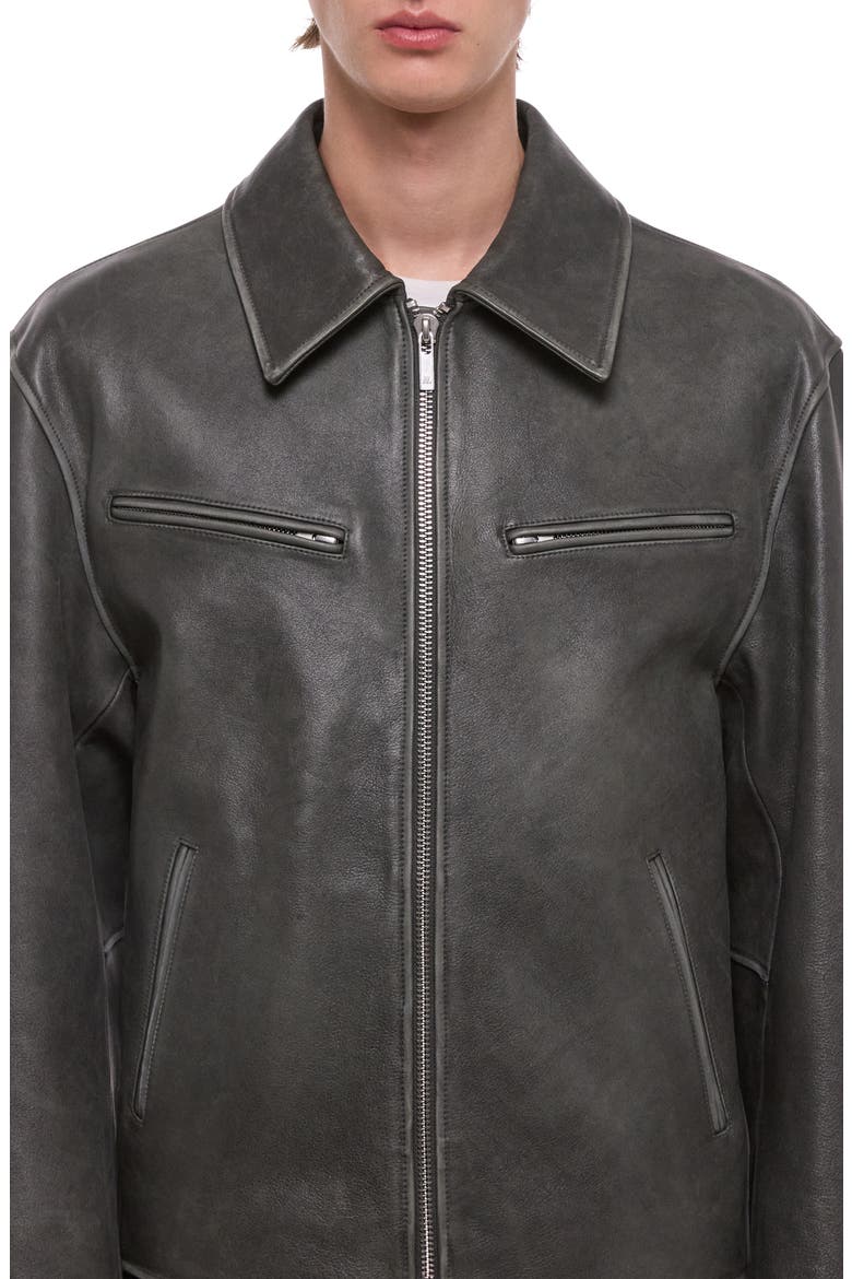 Distressed Leather Jacket, Alternate, color, SEGANO