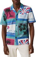 Faherty Cabana Towel Organic Cotton Blend Terry Camp Shirt