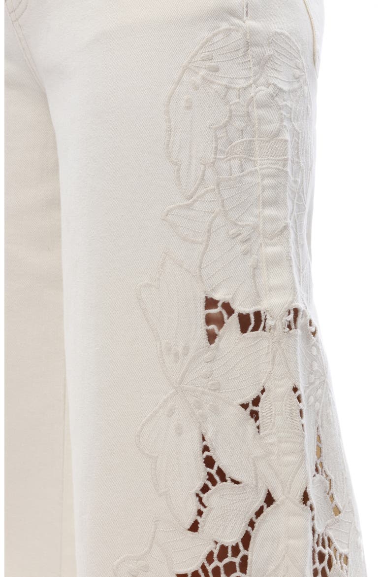 High Waist Wide Leg jeans, Alternate, color, OFF-WHITE