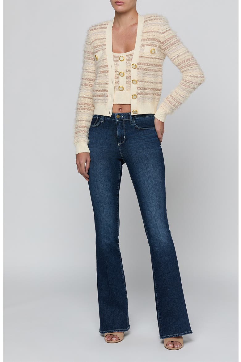 Ariadne Mix Stitch Cardigan, Alternate, color, ECRU/ NATURAL MULTI