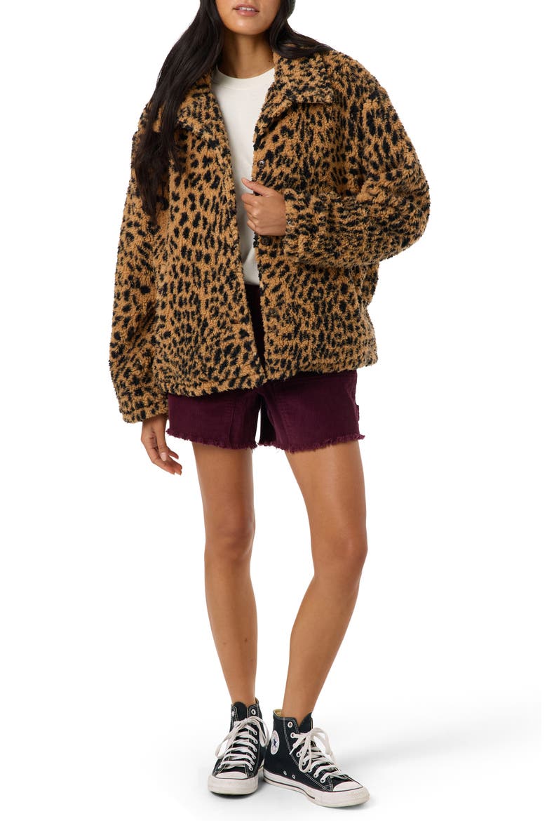 Heran High Pile Fleece Jacket, Alternate, color, WOODSHACK