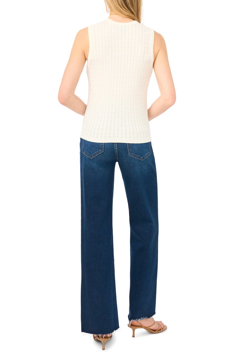 Halogen<sup>®</sup> Cable Stitch Cotton Sweater Tank, Alternate, color, 