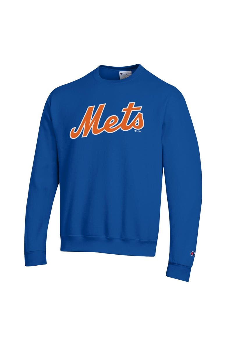 Champion Men's Champion Royal New York Mets Powerblend Wordmark Sweatshirt, Alternate, color, Royal