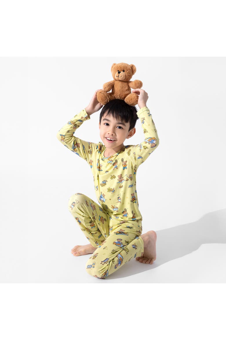 Kids' Teddy Bear Picnic Set of 2 Piece Pajamas, Alternate, color, Teddy Bear Picnic