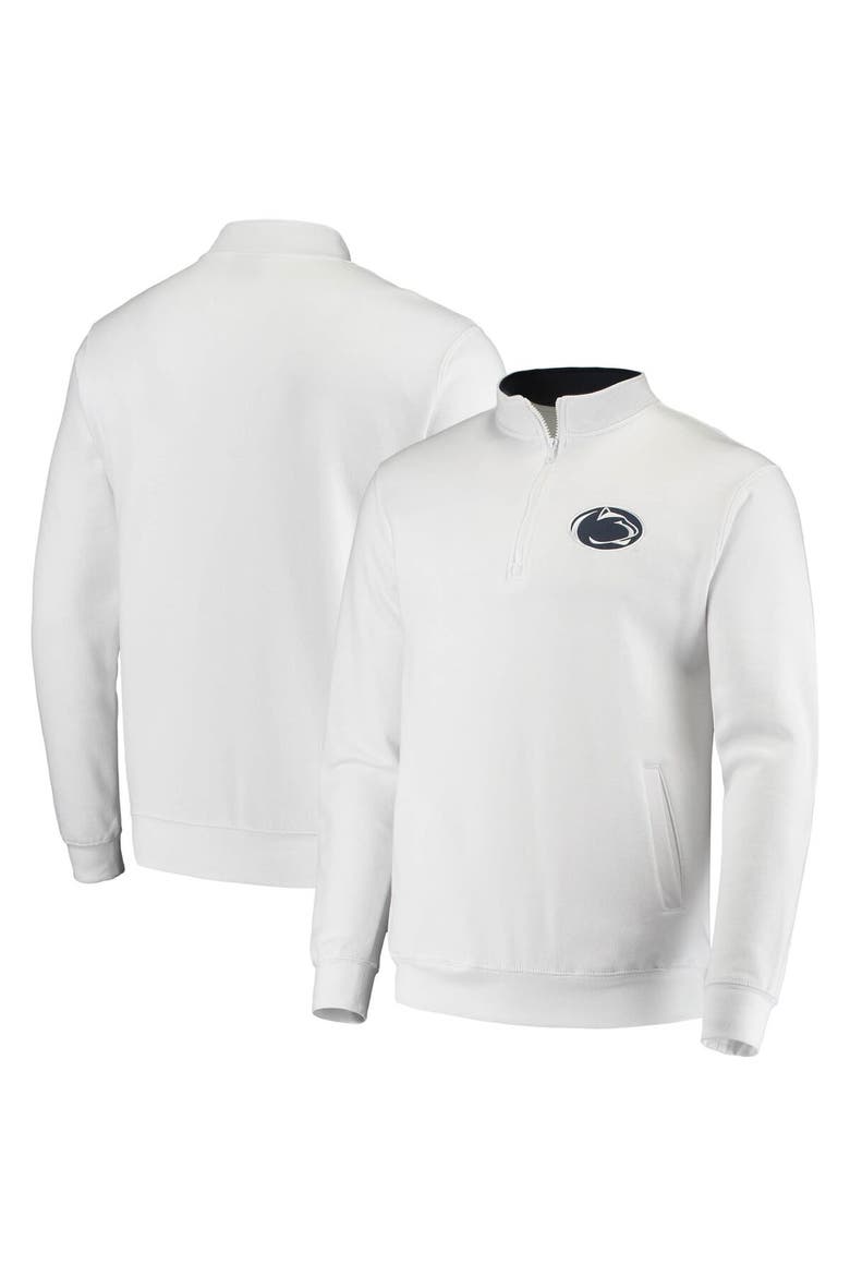 Men's Colosseum White Penn State Nittany Lions Tortugas Logo Quarter-Zip Jacket, Main, color, White