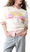 Marine Layer Cloud 9 Terry Sun Appliqué Sweatshirt