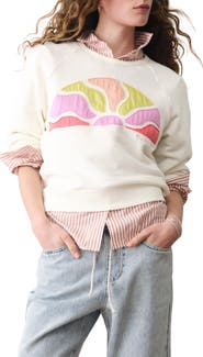 Marine Layer Cloud 9 Terry Sun Appliqué Sweatshirt
