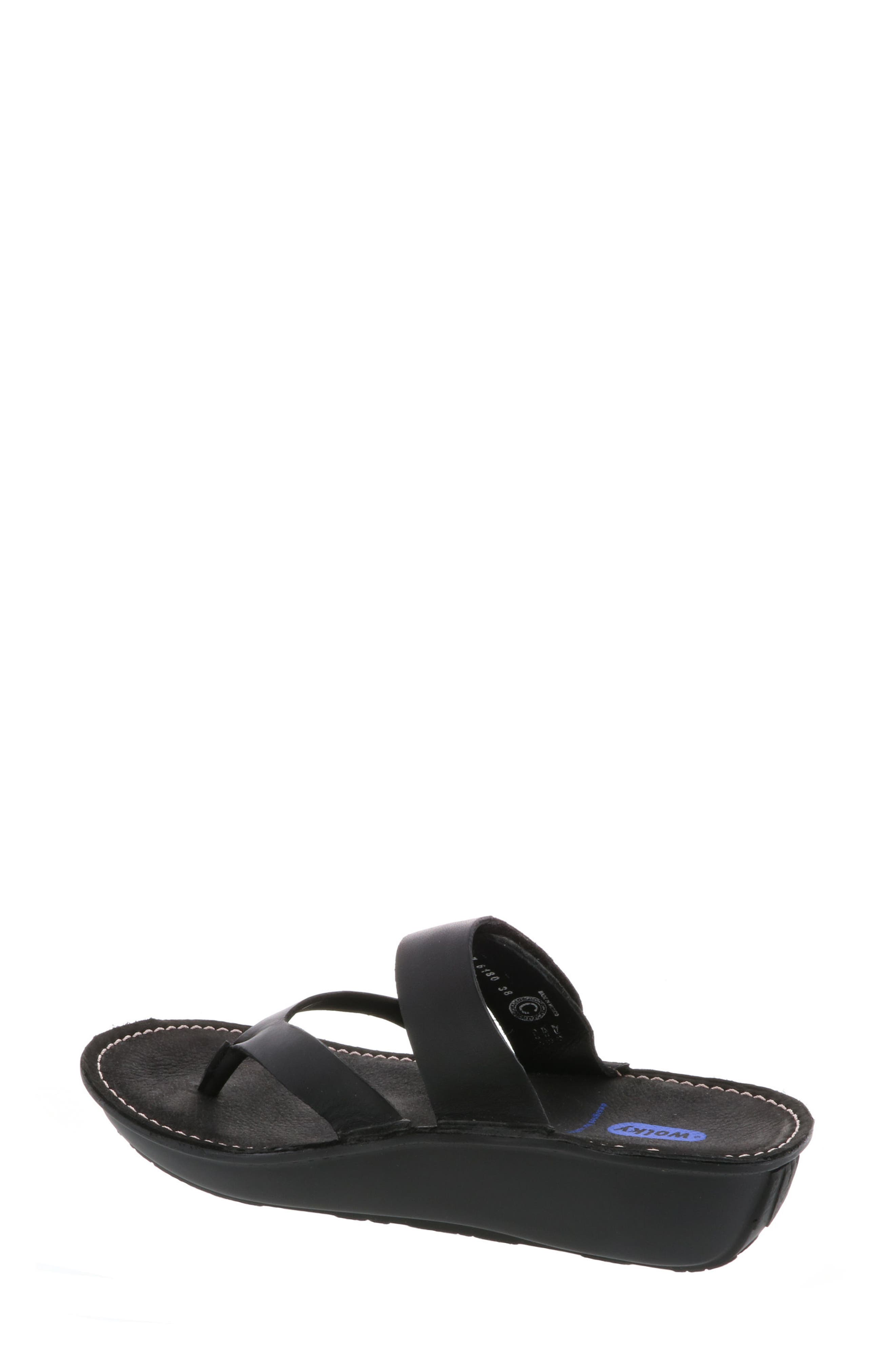 Tahiti Platform Sandal, Alternate, color, BLACK
